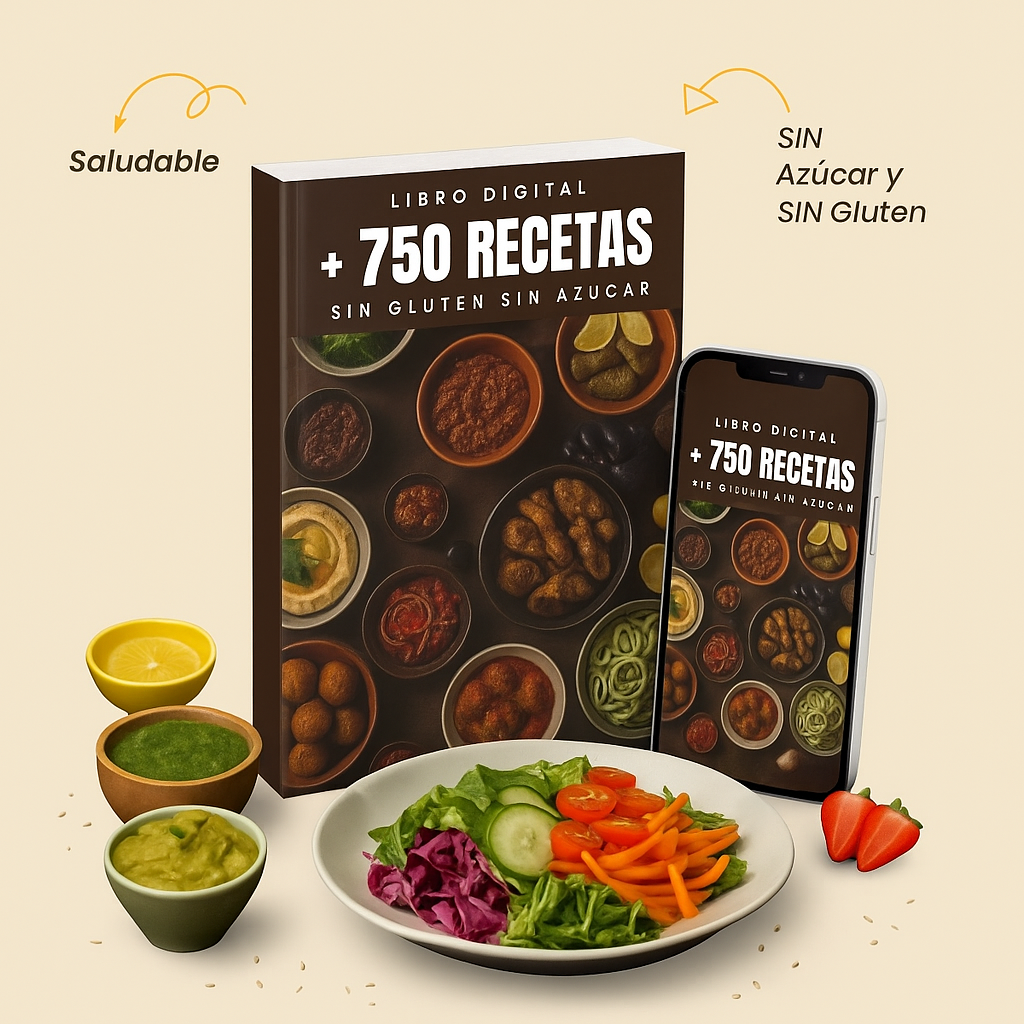 + 750 Recetas Saludables + 6 🎁